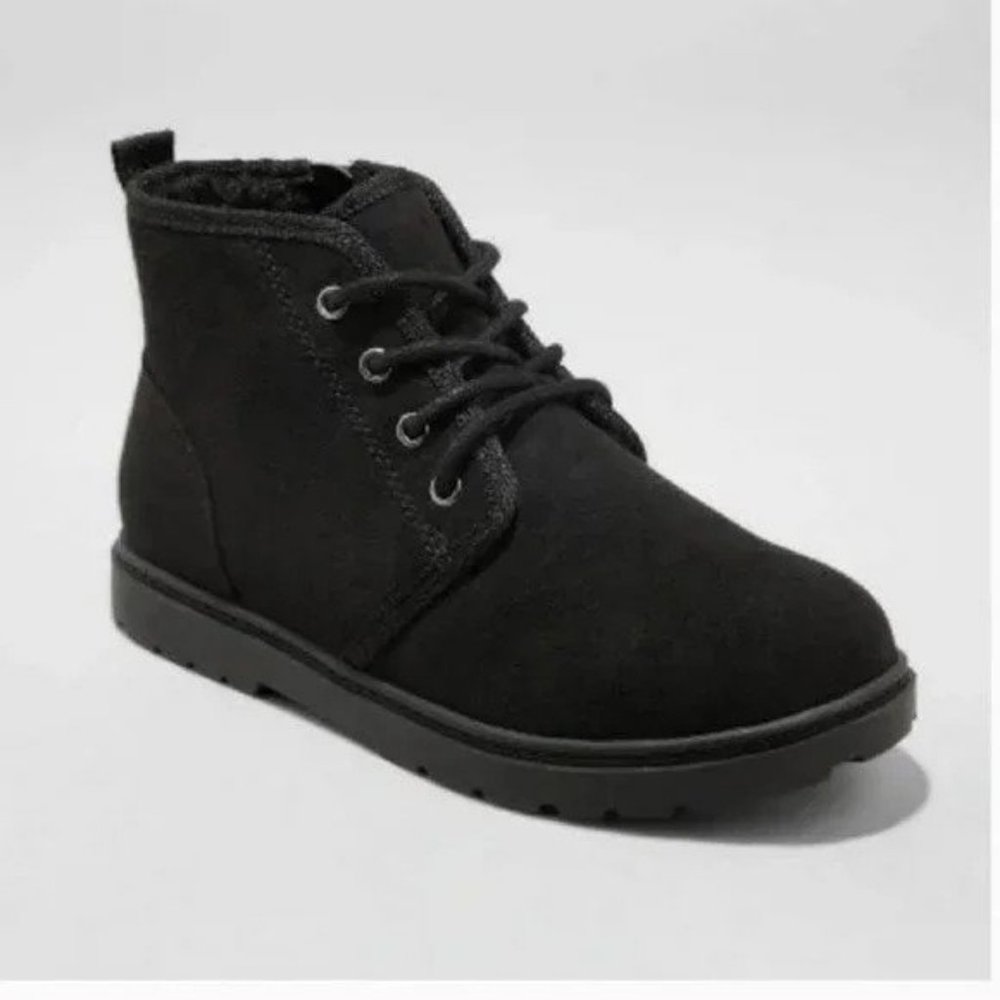 Cat & Jack Ronin Lace-Up & Zipper Faux Fur Lined Chukka Boots - Youth Sizes